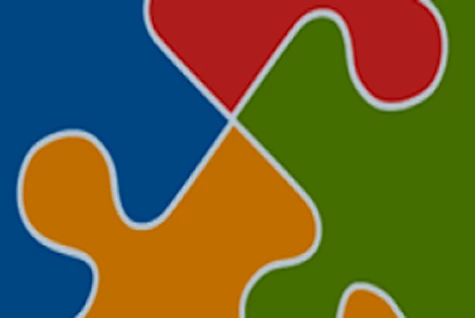 Colorful puzzle pieces